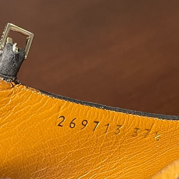 GUCCI T- Strap Platform Grey Suede Peep Toe Pumps - Size IT 37.5 | US 7.5 - Picture 8 of 16